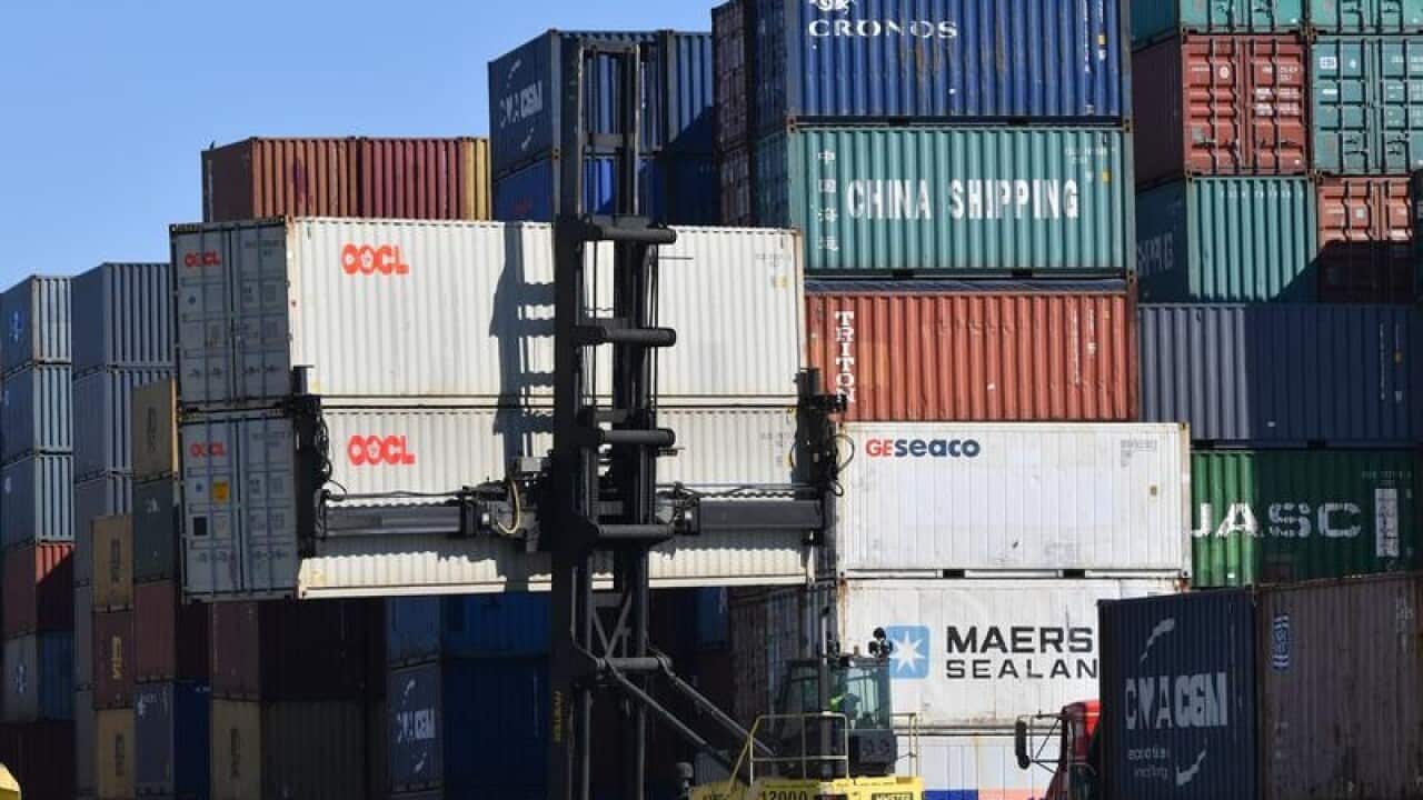 A stock mage of shipping containers in Brisbane