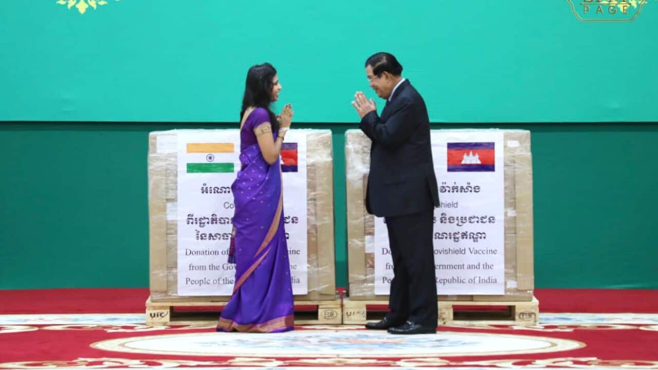 Cambodia receives Covid-19 vaccine from India