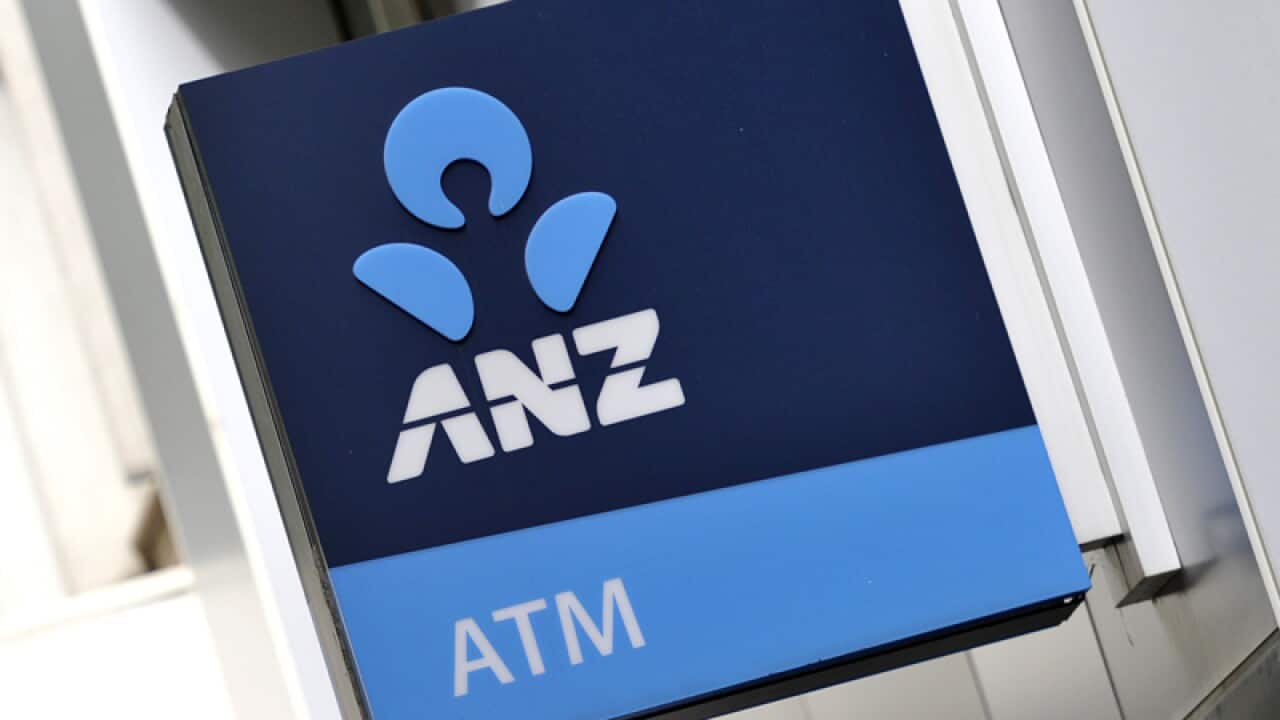An ANZ ATM sign