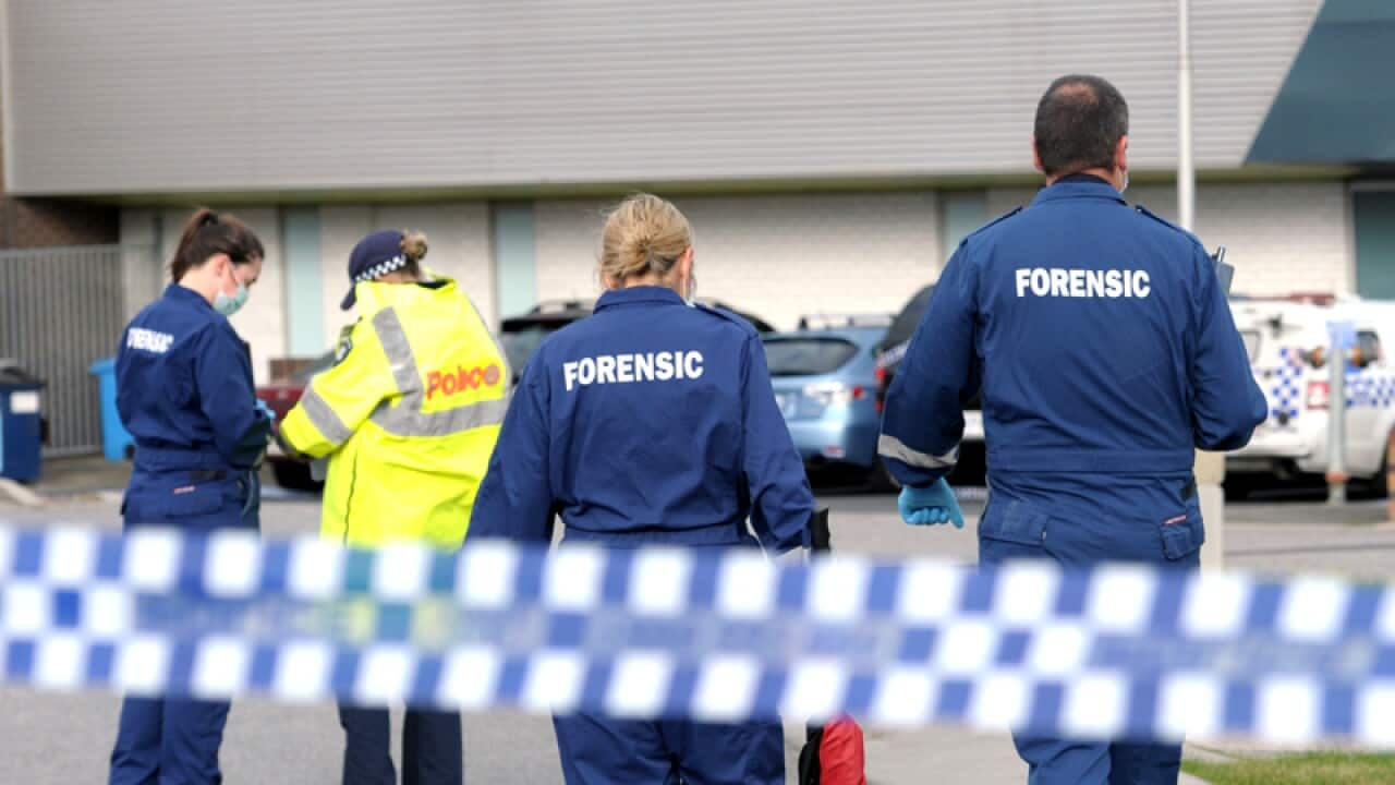 The scene of a fatal shooting in Melbourne