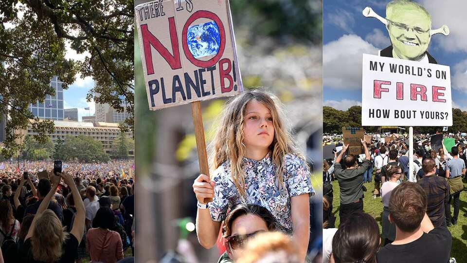 Hundreds of thousands of Australians strike to protest climate inaction ...