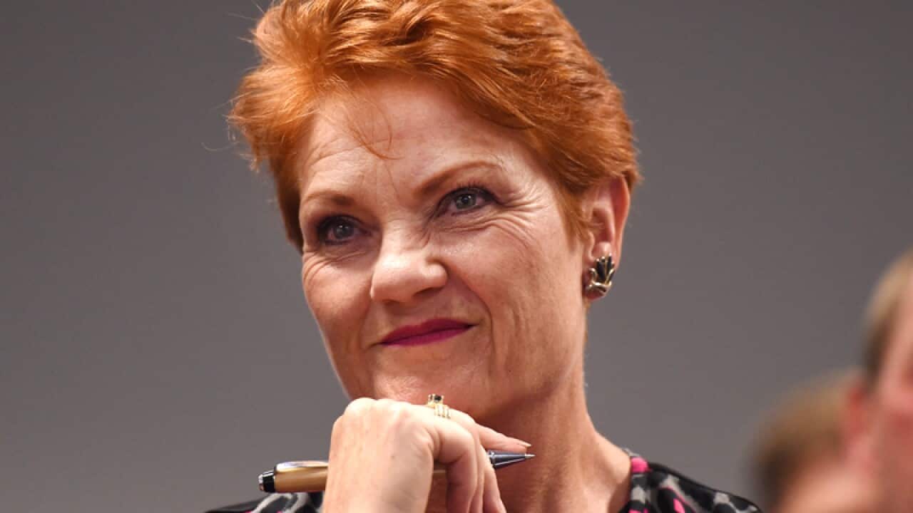One Nation's Pauline Hanson