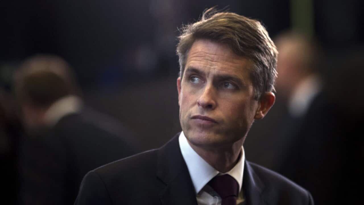 Gavin Williamson has been sacked as Britiain's Defence Secretary by Prime Minister Theresa May. (AAP)