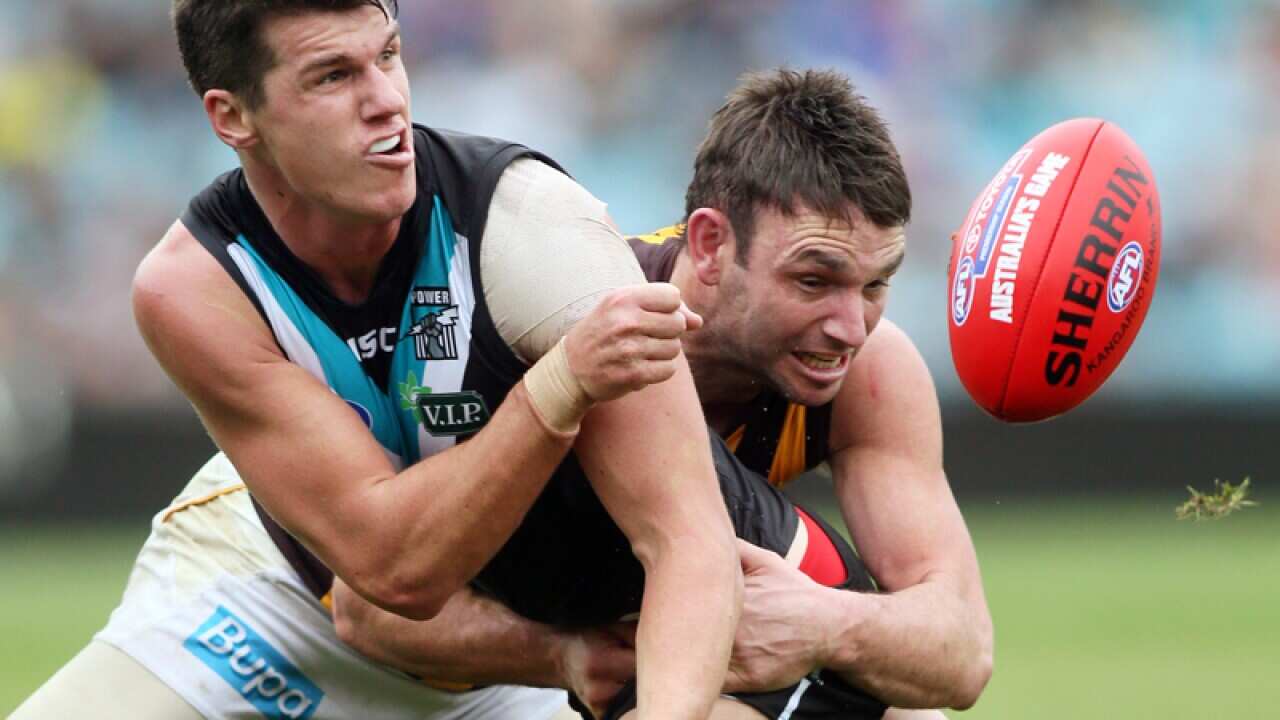 Port Adelaide AFL utility Paul Stewart