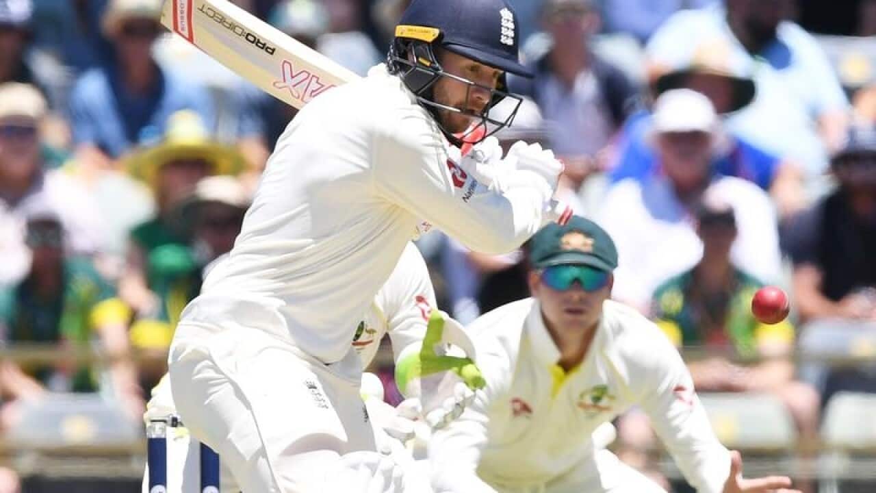 England's Mark Stoneman batting on Day 1of third Ashes test