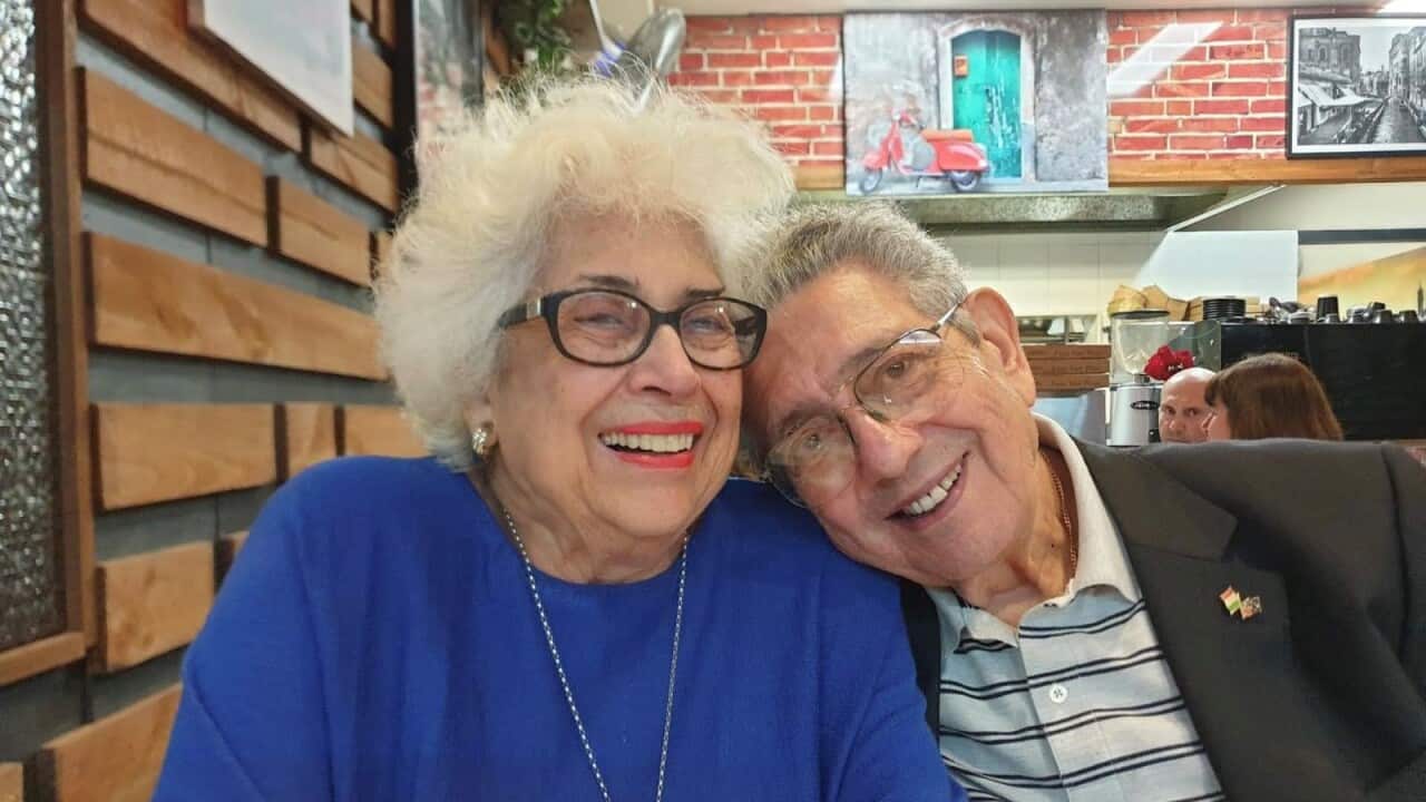 Pino Zappia with his partner in 2023