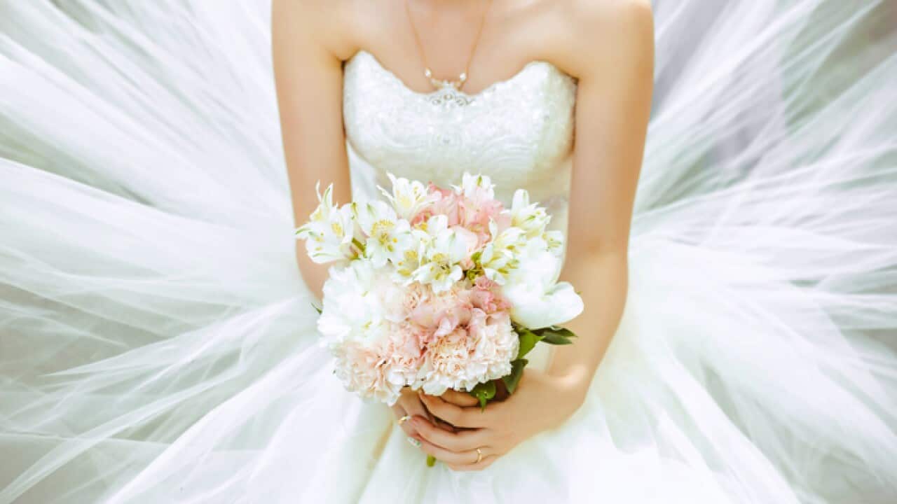 The bride's bouquet