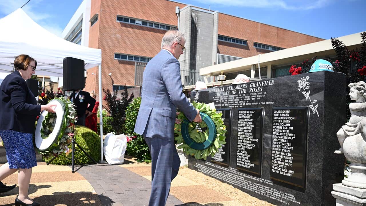 ANTHONY ALBANESE GRANVILLE TRAIN DISASTER MEMORIAL