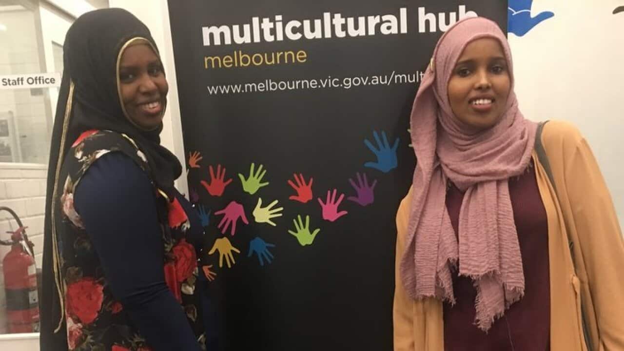 From right Fatma Ali & Kos Ali, attending in "Start your own business" at Multicultural Hub.