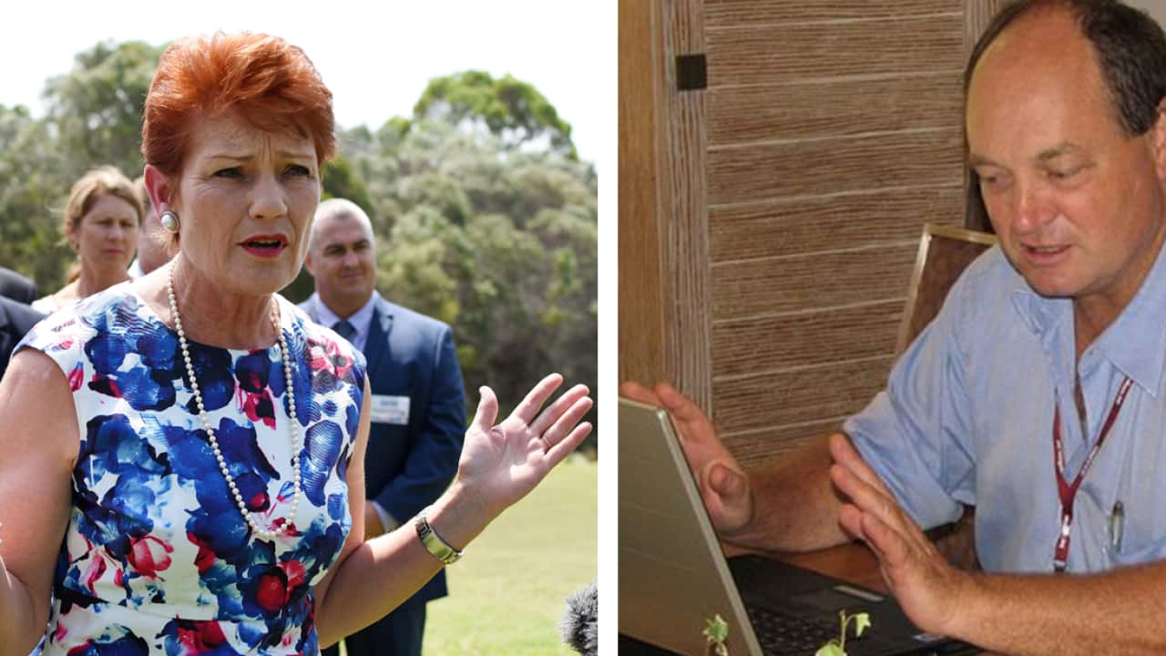 One Nation leader Pauline Hanson and embattled candidate David Archibald
