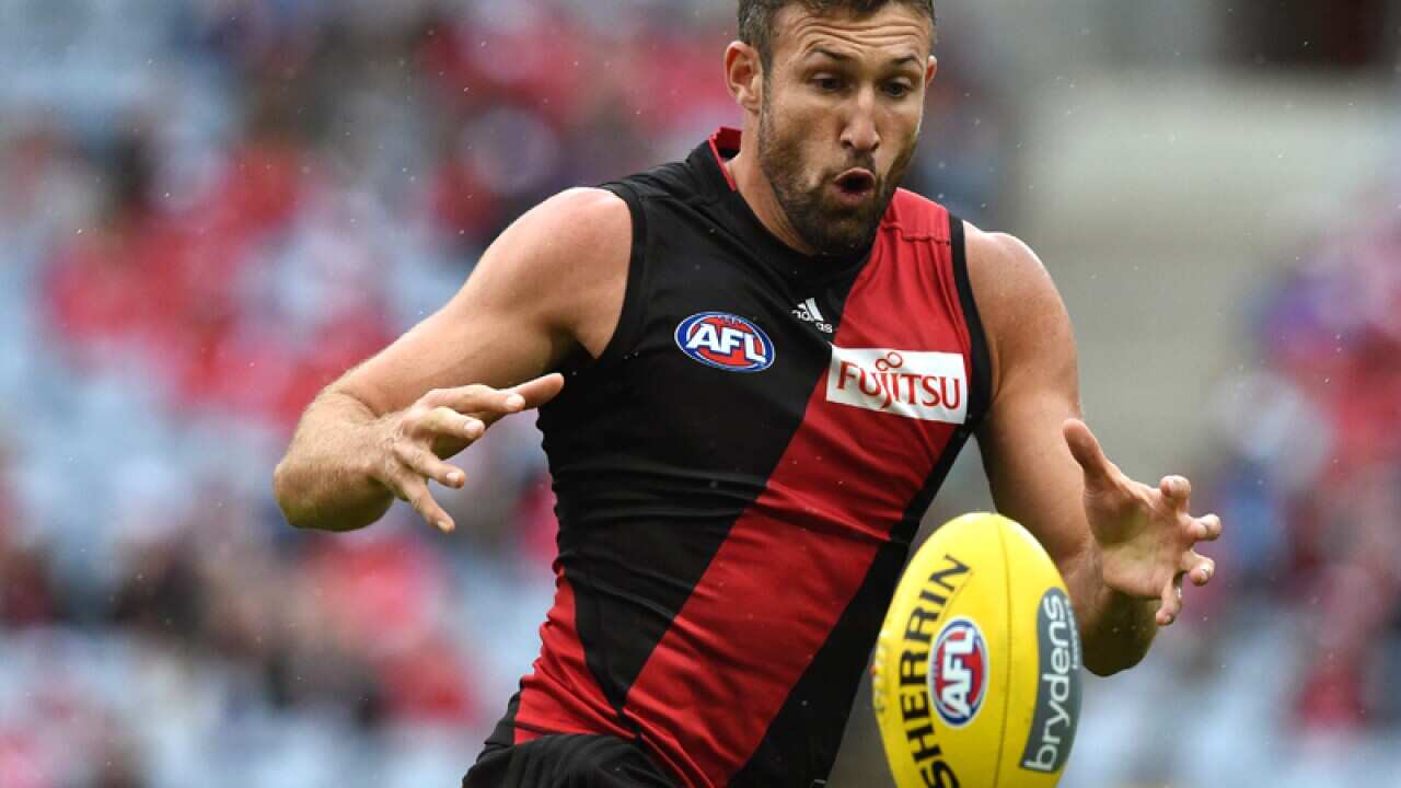 Essendon Bombers AFL player Cale Hooker