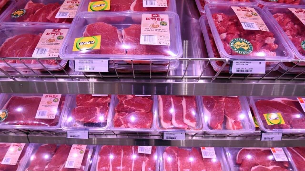 A stock image of meat on display.