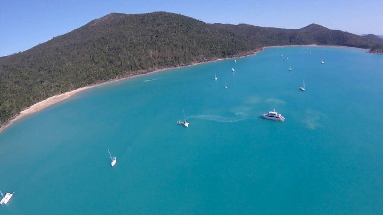 The scene of a recent shark attack in the Whitsundays