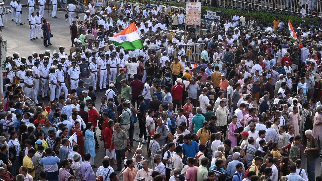 India: Abhaya Mancha Stage Protest Rally On One Year Of RG Kar Hospital Doctor's Rape And Murder Incident