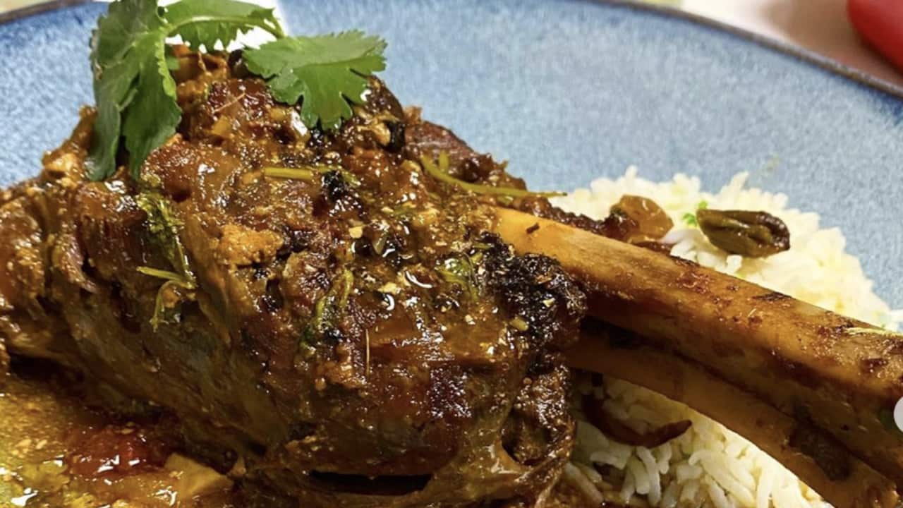 lamb shank Sir Lankan food