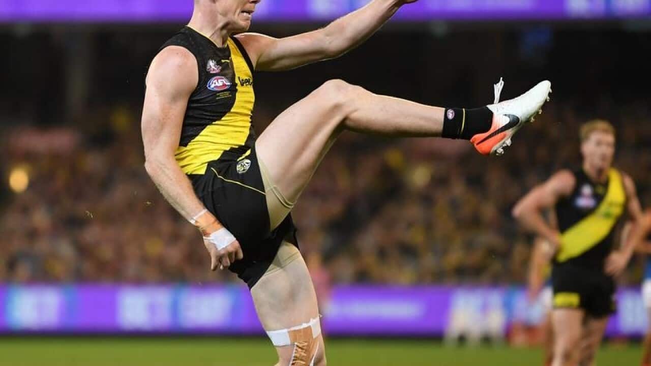 Jack Riewoldt of the Tigers.