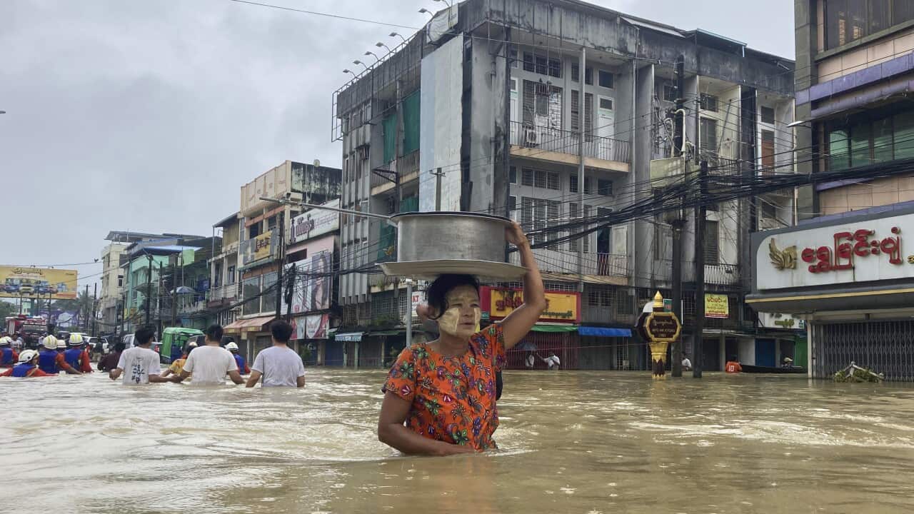 APTOPIX Myanmar Flood