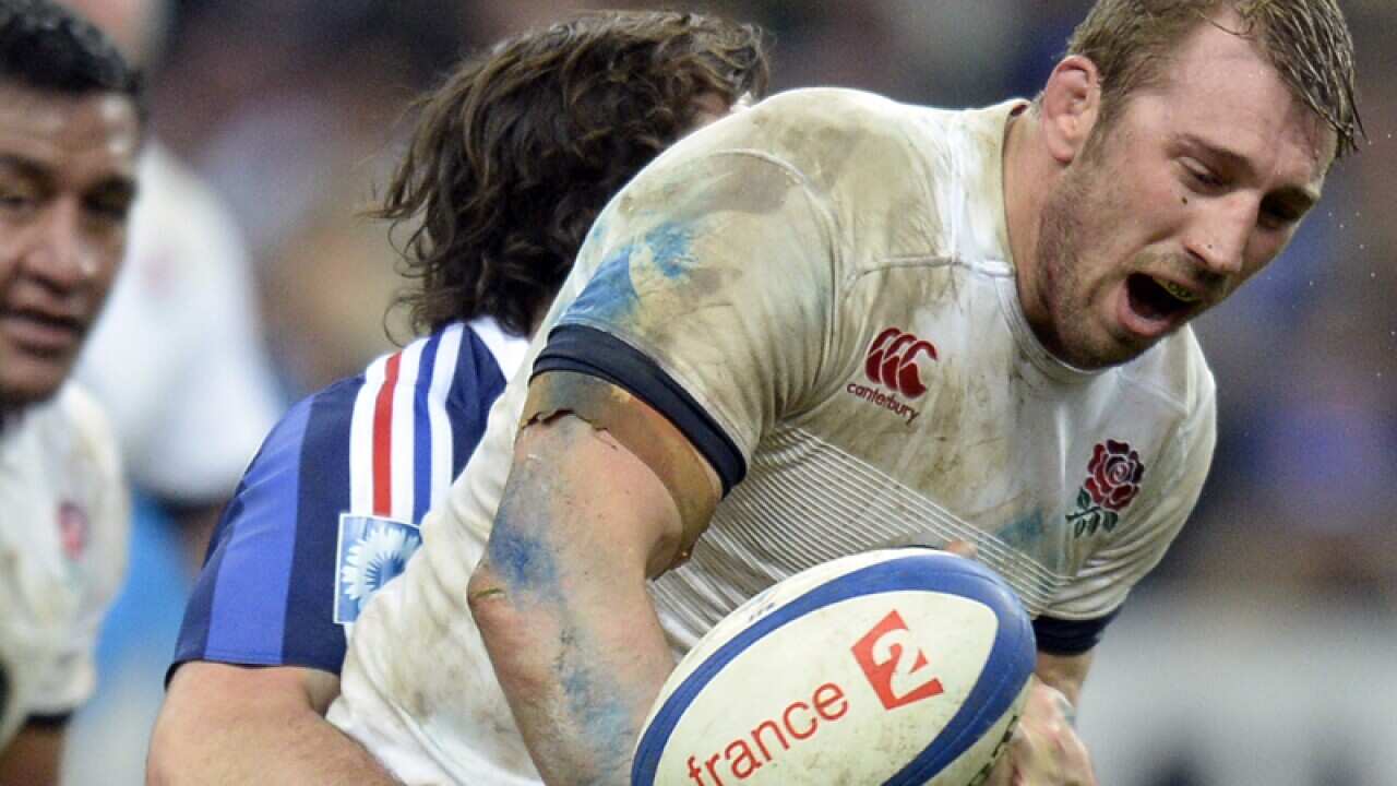 England's Chris Robshaw in action against France in the Six Nations