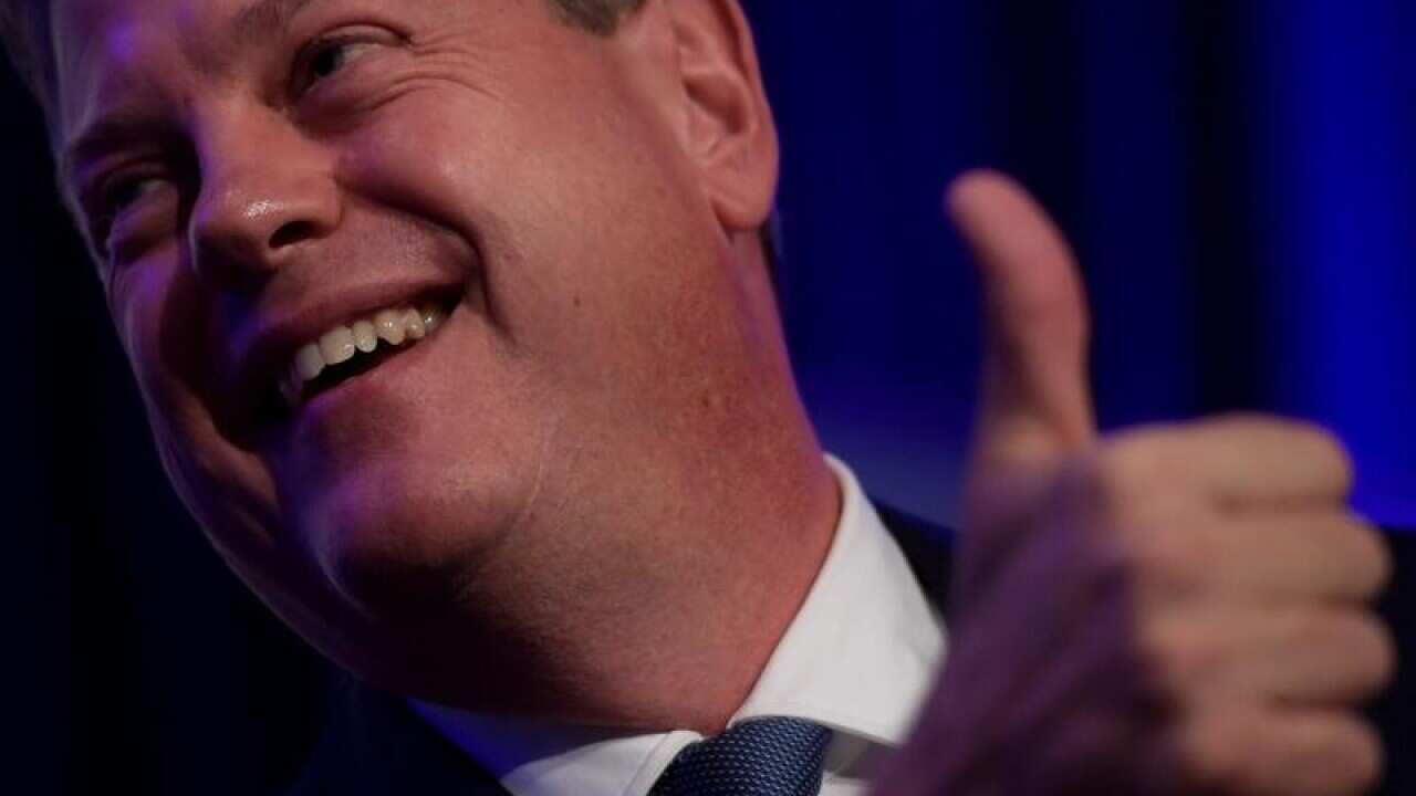 Queensland Opposition Leader Tim Nicholls at the media lunch.