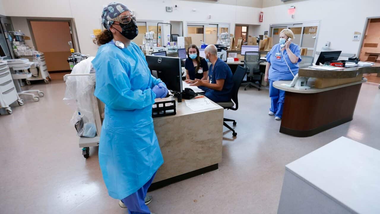 Nurses and doctors in the CoxHealth Emergency Department in Springfield, Missouri