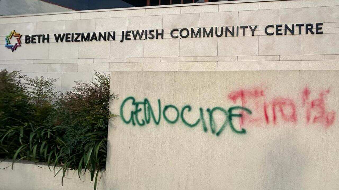 Jewish community members denounce ‘hateful crime’ after community centre vandalised