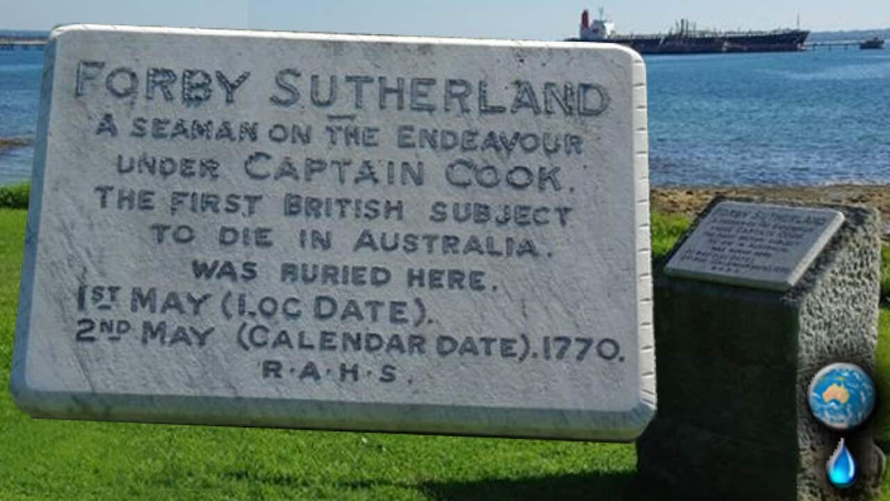 Forby Sutherland the first Englishman to be buried on Australian soil