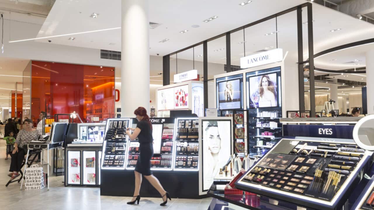 The "new look" David Jones store in Eastland Shopping Centre