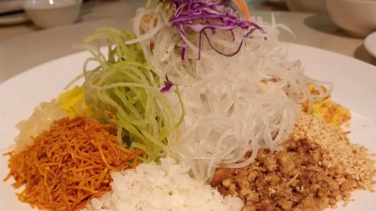 Prosperity raw fish salad