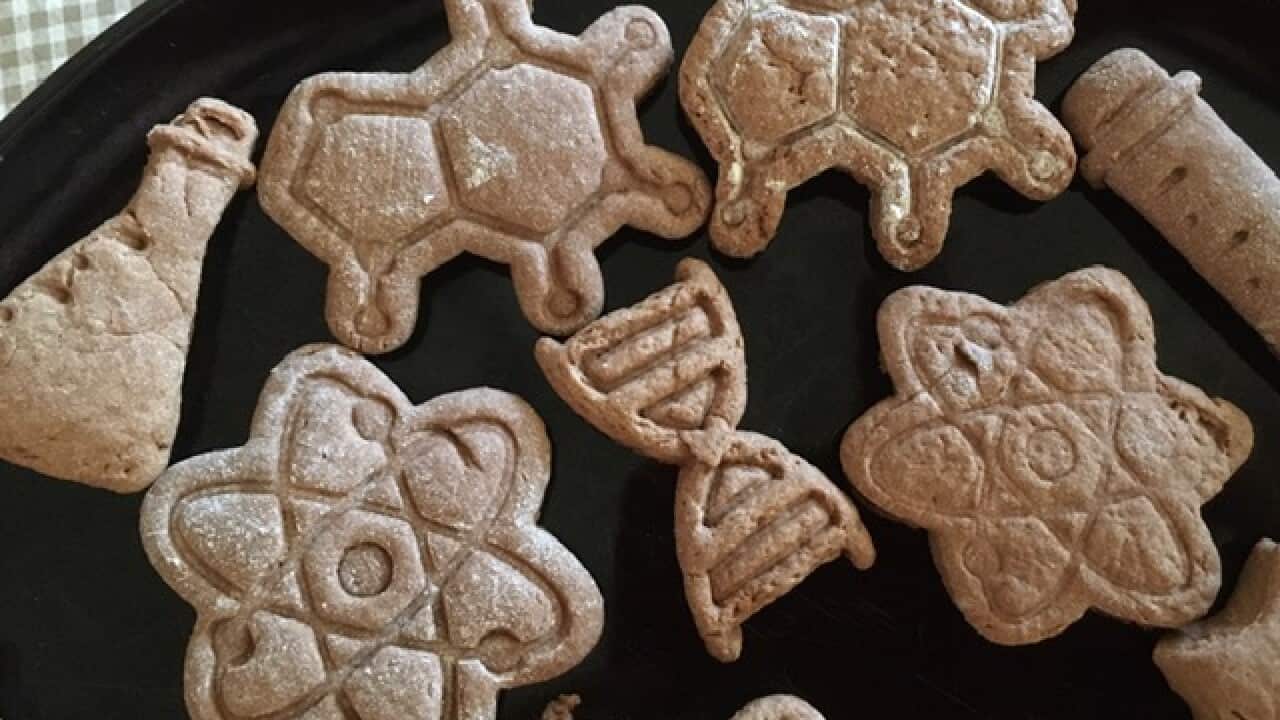 Chemical biscuits, for a baking activity that is a chance to learn about measurements and chemical instruments