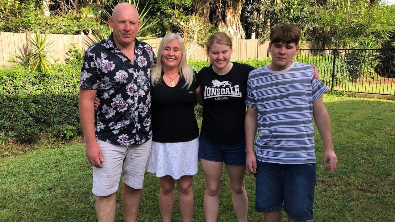 Nicole Forbes-Hood with her husband, Manaia, and two children, Chloe, 14, and Cameron, 16.
