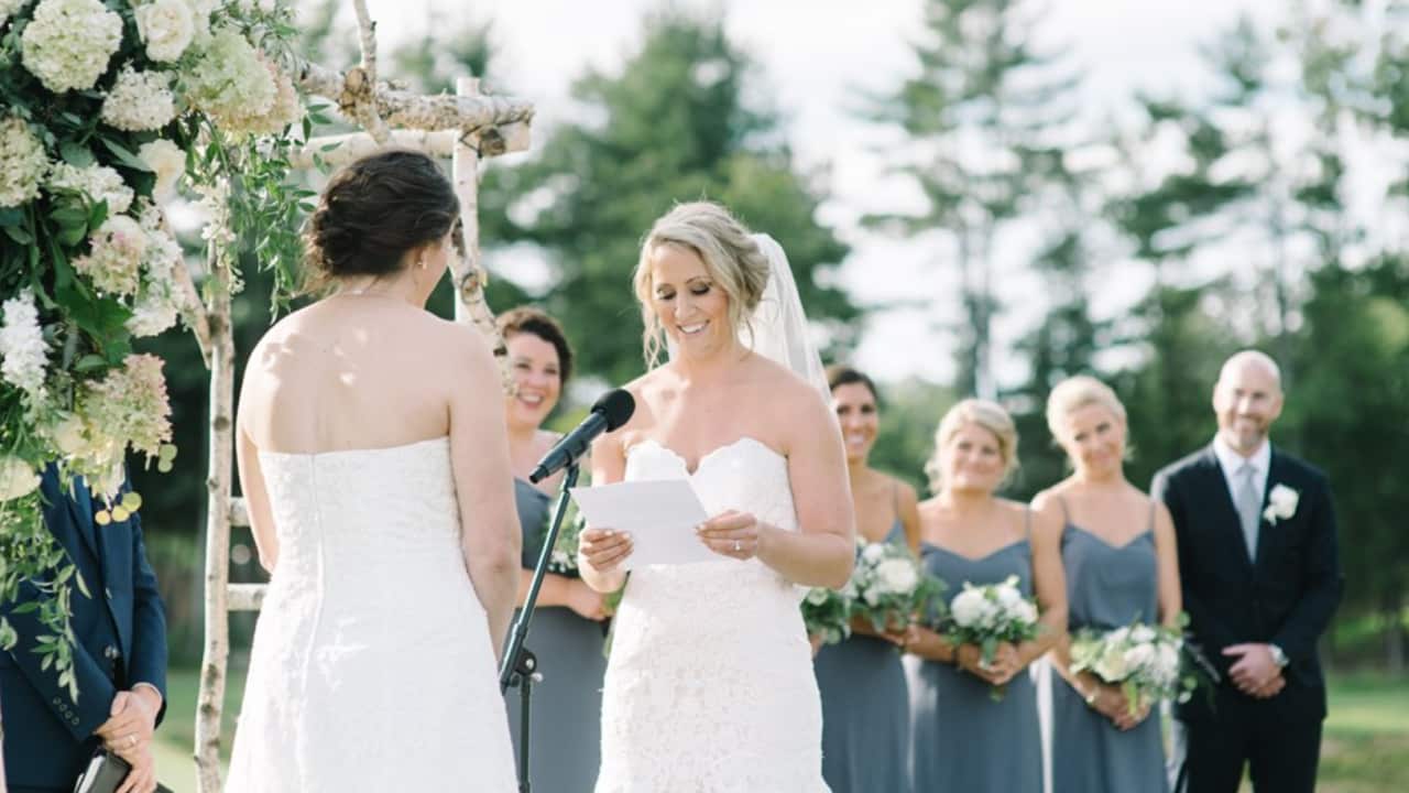 Hockey wedding