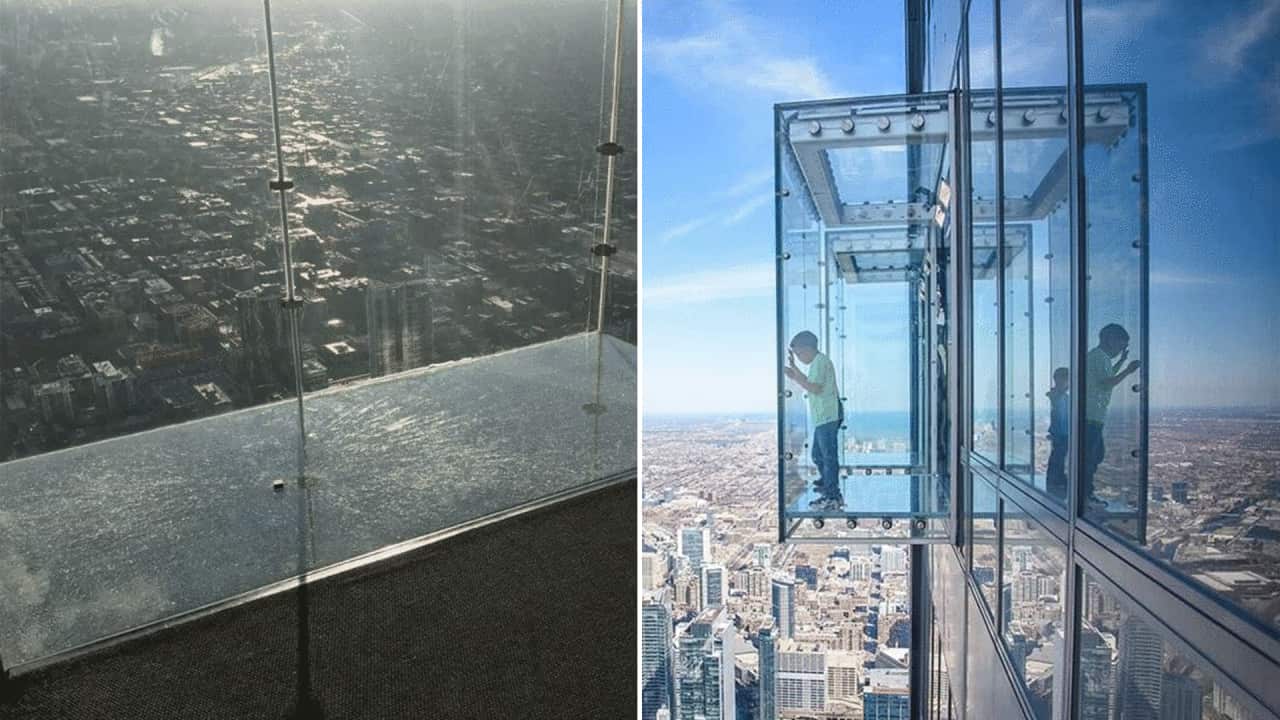 The Willis Tower SkyDeck in Chicago.