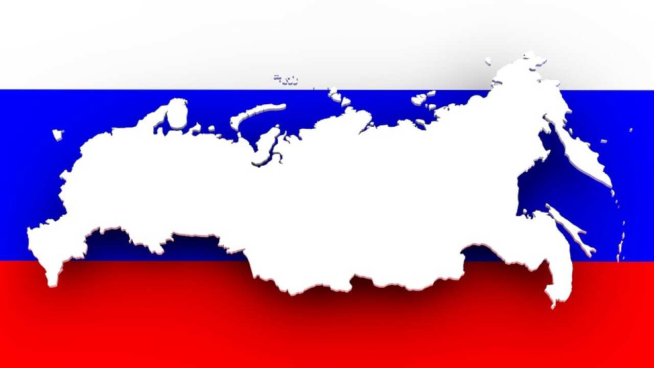 Russia flag and map - Pixabay