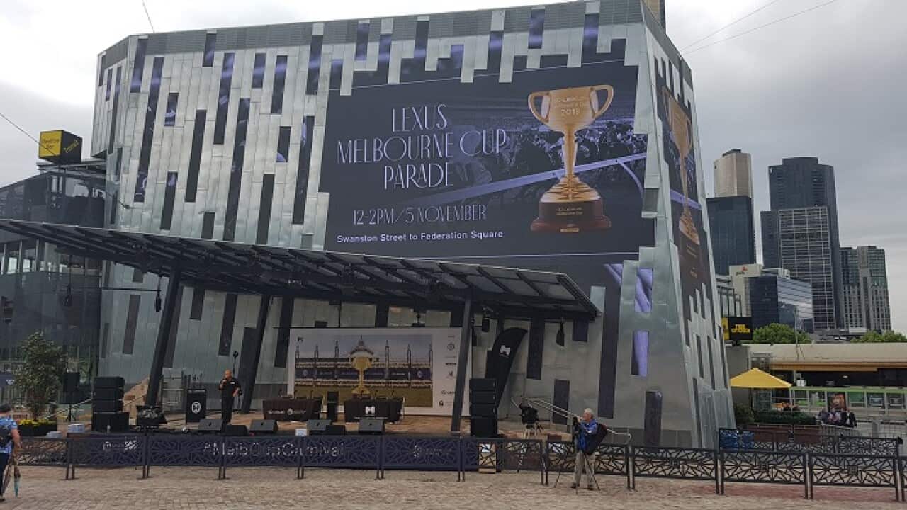 Federation Square Big Screen on Nov 5