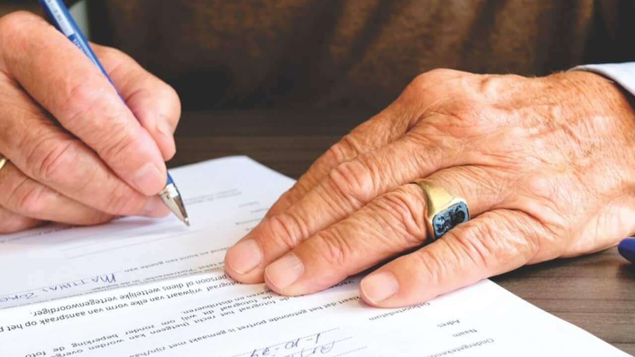 A will must be signed by the person making the will