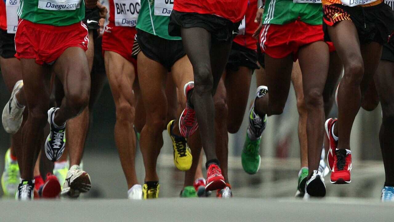 File photo dated 04/09/11 of marathon runners