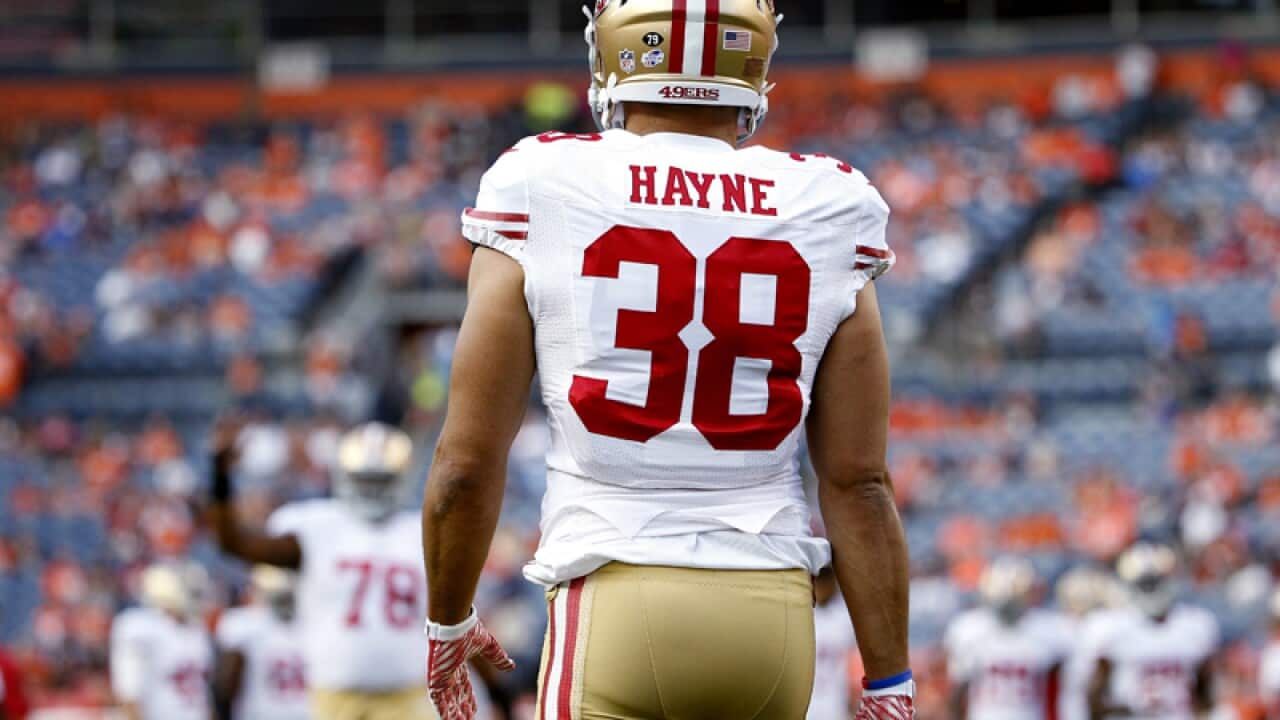 Jarryd Hayne in his 49ers gear