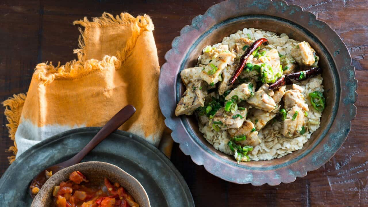 Nepalistyle chicken barbecue (chowela) SBS Food