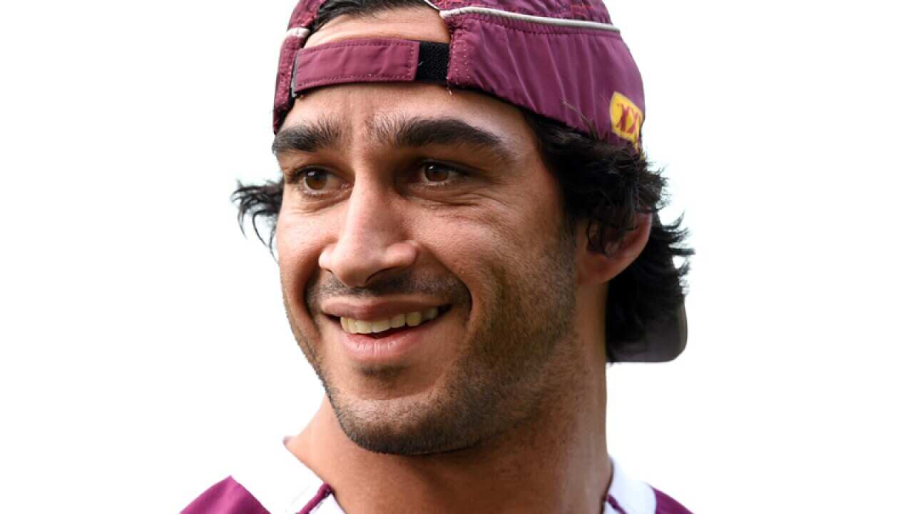The Queensland Maroons' Johnathan Thurston.