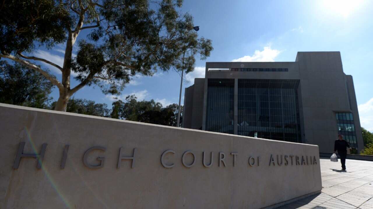 High court building exterior.