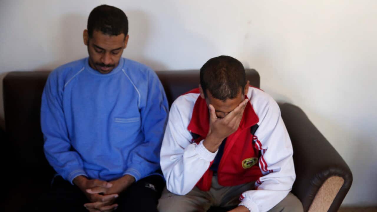 Alexanda Amon Kotey, left, and El Shafee Elsheikh, who were allegedly among four British jihadis who made up a brutal IS cell dubbed 'The Beatles'.