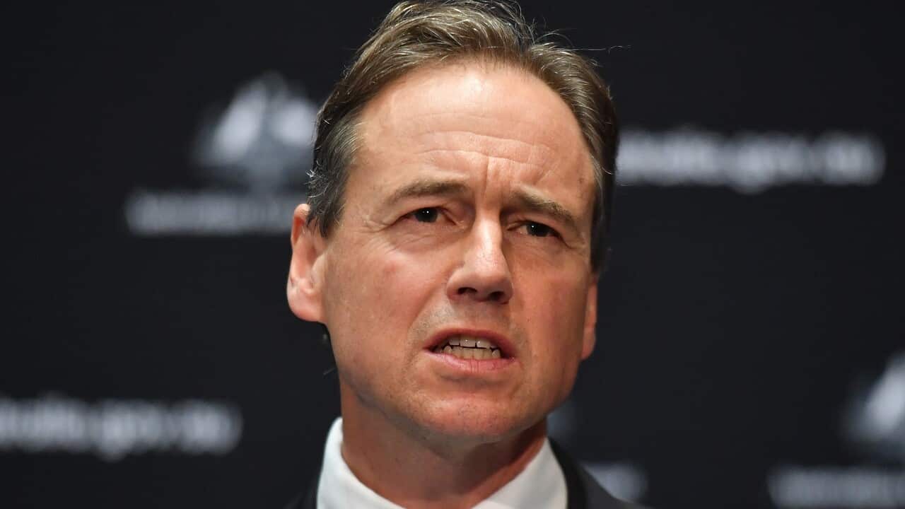 Health Minister Greg Hunt. 