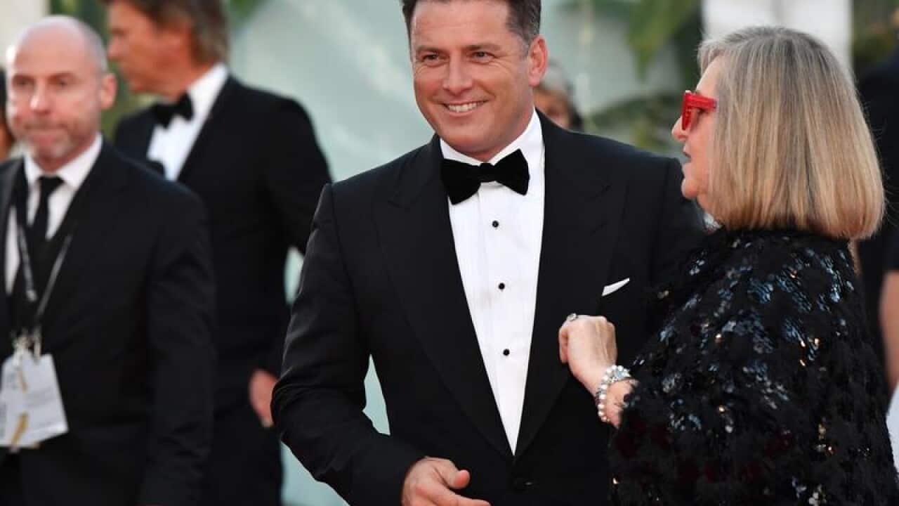 Karl Stefanovic on the red carpet at the 2019 Logie Awards.