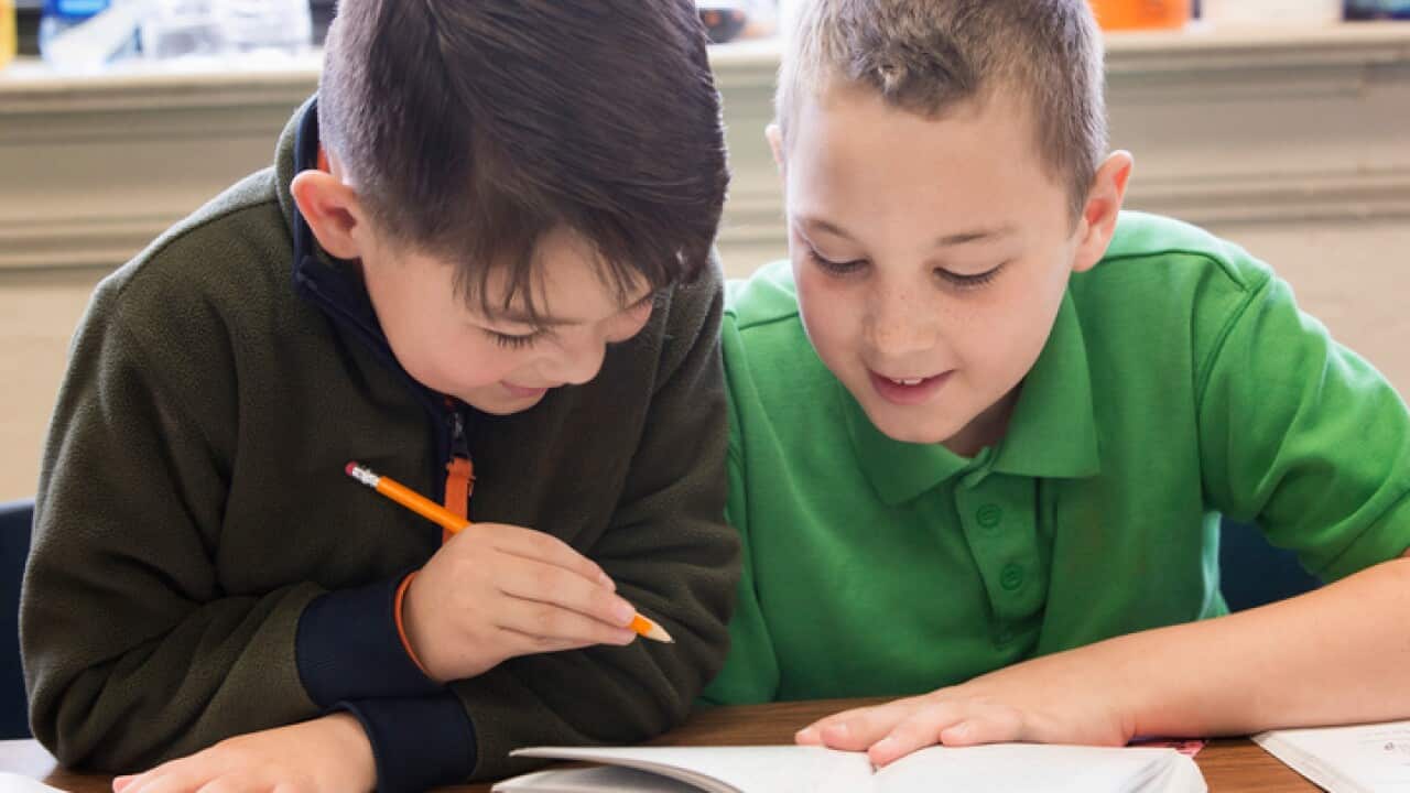 Children in classroom