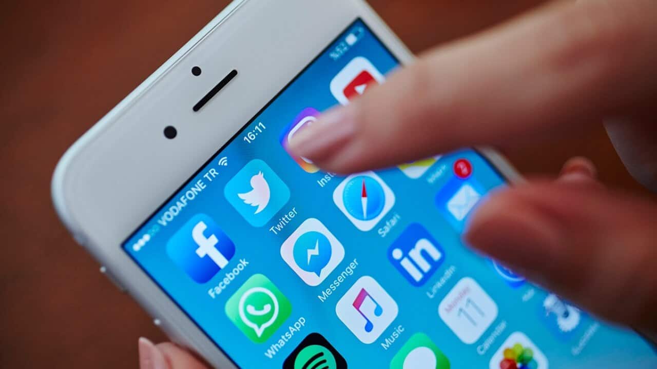 iphone with apps open.