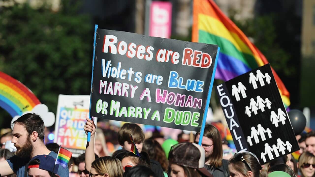 Same-sex marriage supporters