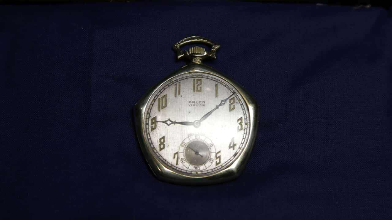 A pocket watch given to Babe Ruth in 1923