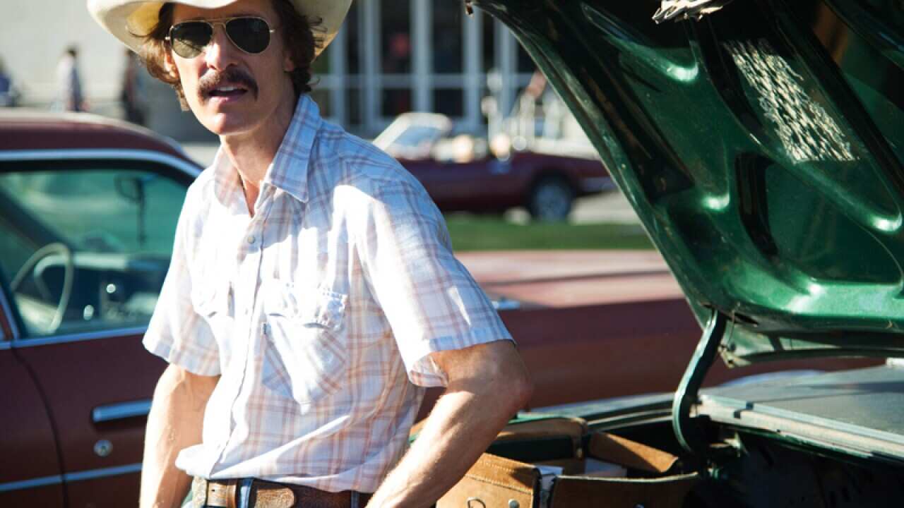 Matthew McConaughey in a scene from Dallas Buyers Club