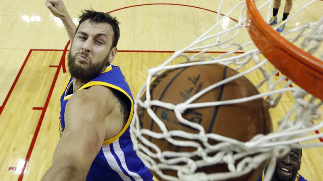 Australian Golden State Warriors player Andrew Bogut