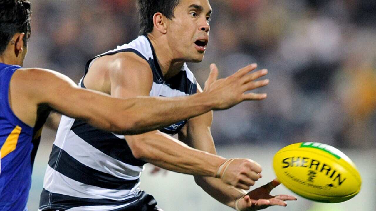 Geelong AFL star Mathew Stokes
